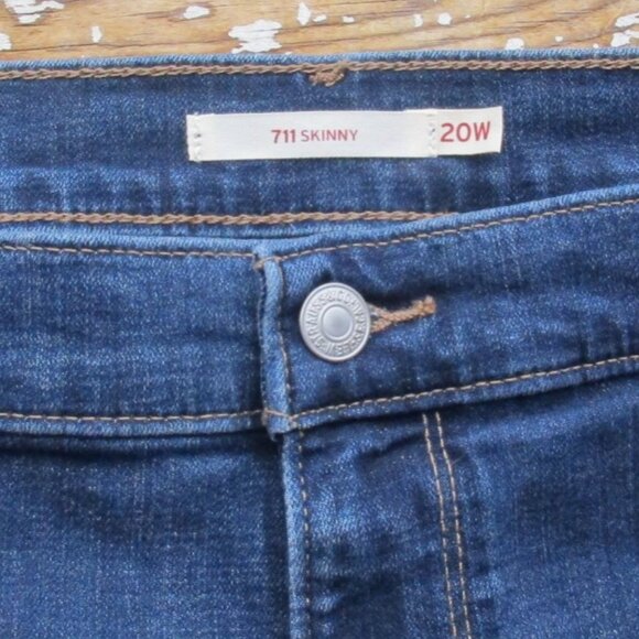 New LEVI'S JEANS Size 20W 711 Mid-Rise Skinny Denim - Picture 10 of 10